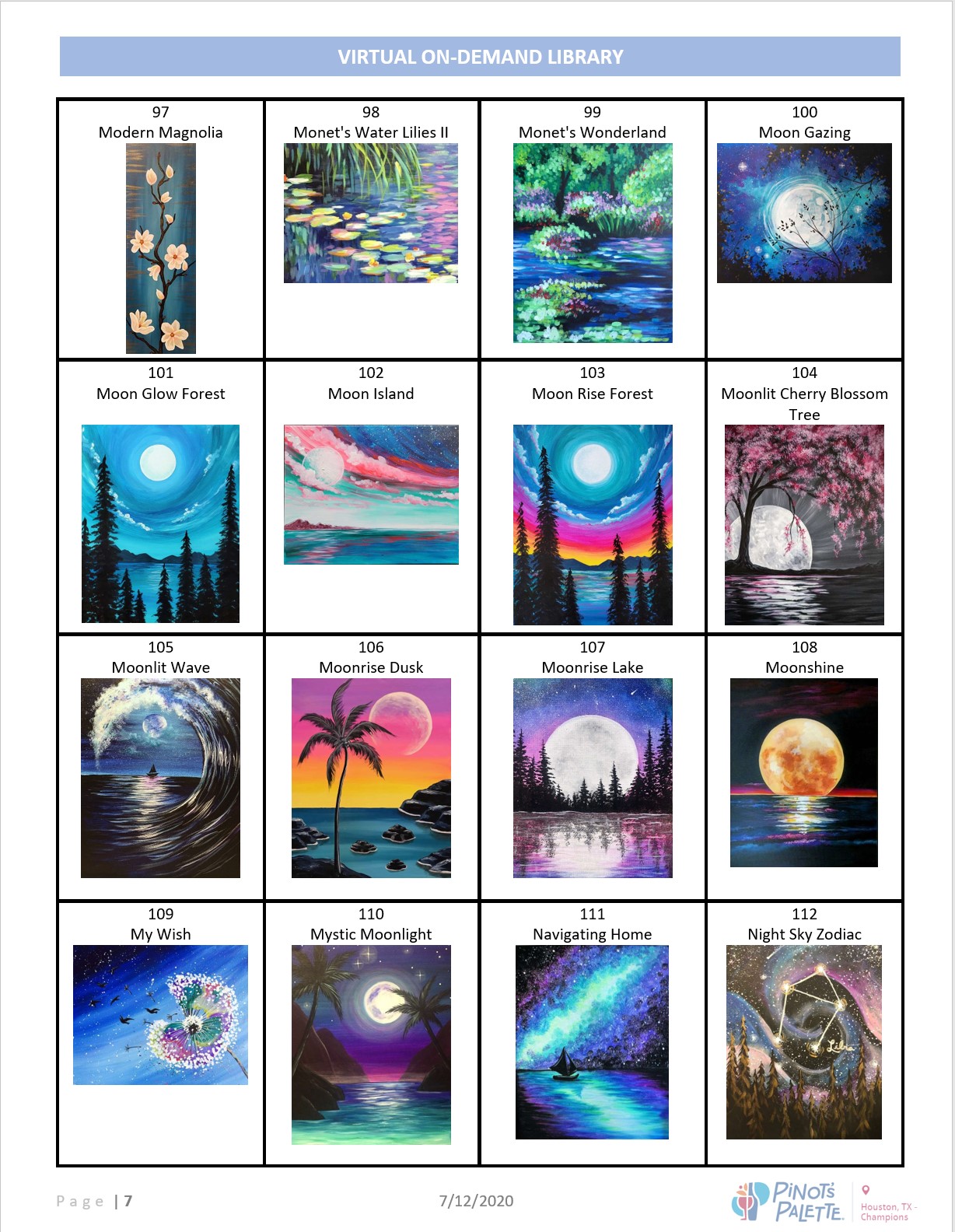 VIRTUAL ON-DEMAND CATALOG OF 200+ PAINTINGS IN OUR SHOP (ART SUPPLIES)